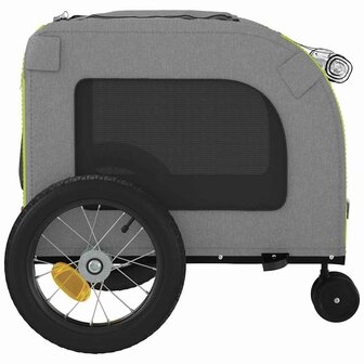 Fietskar voor huisdieren Groen en rood 124.5 x 63.5 x 53 cm 9