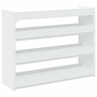 Schoenenrek 80x25x62 cm bewerkt hout wit 6