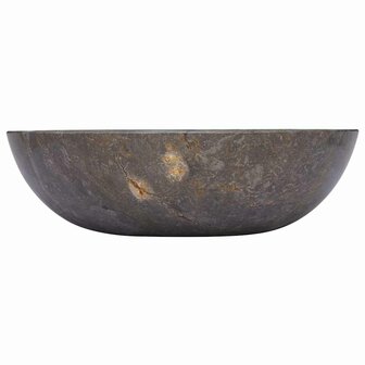 Gootsteen &Oslash;40x12 cm marmer grijs 4