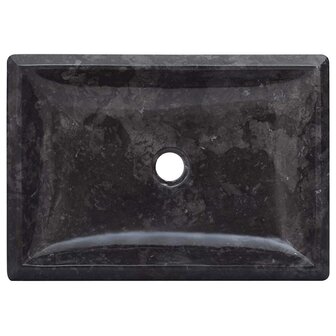 Gootsteen 50x35x10 cm marmer zwart 5