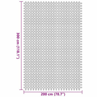 Tenttapijt Antraciet 300 x 200 cm Polyester 7