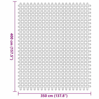 Tenttapijt Blauw 400 &times; 350 cm Polyester 7