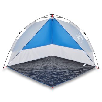 Strandtent waterdicht snelontgrendeling azuurblauw 2