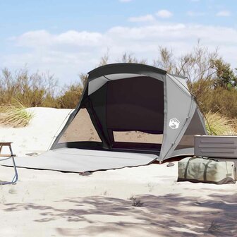 Strandtent 2-persoons waterdicht grijs 4