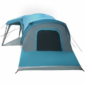Familietent met verandakoepel 9-persoons waterdicht blauw 7