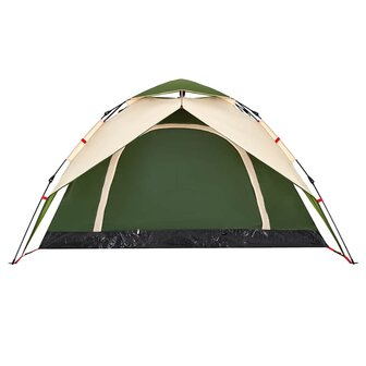 Koepeltent 4-persoons snelontgrendeling groen 8