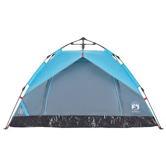 Koepeltent 2-persoons snelontgrendeling blauw 5