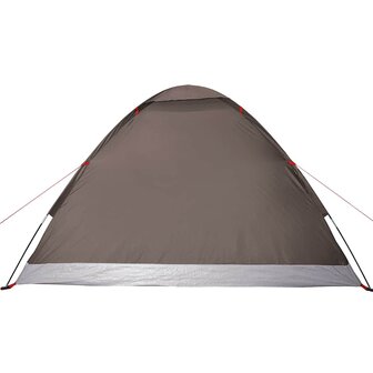 Koepeltent 4-persoons waterdicht bruin 9