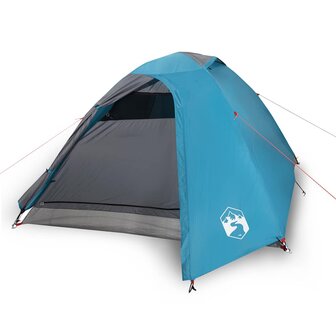 Koepeltent 3-persoons waterdicht blauw 2