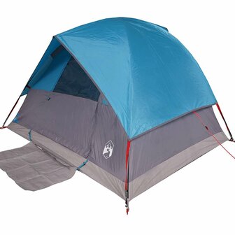 Koepeltent 3-persoons waterdicht blauw 3
