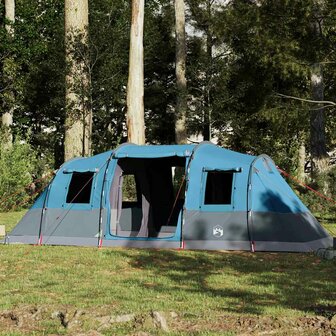 Tunneltent 6-persoons waterdicht blauw 1
