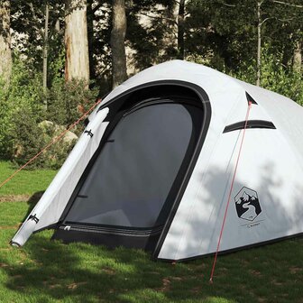 Tunneltent 3-persoons waterdicht verduisterend stof wit 1
