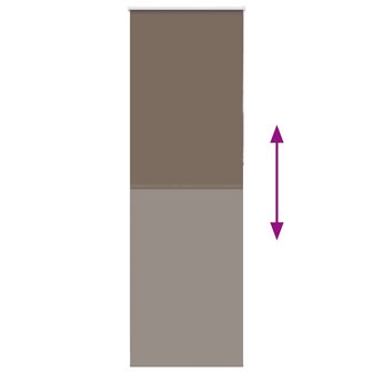 Rolgordijn verduisterend koffie 85x230 cm stofbreedte 80,7 cm 5