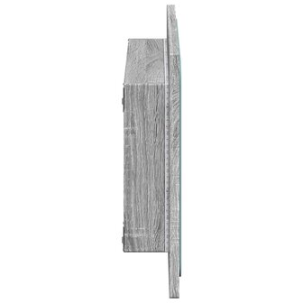 Badkamerspiegel 60x8,5x38 cm bewerkt hout grijs sonoma eiken 7