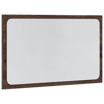 Badkamerspiegel met LED 60x8,5x38 cm bewerkt hout bruin eiken 3