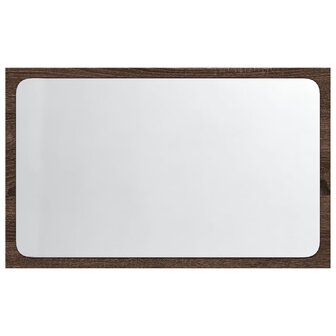 Badkamerspiegel met LED 60x8,5x38 cm bewerkt hout bruin eiken 6