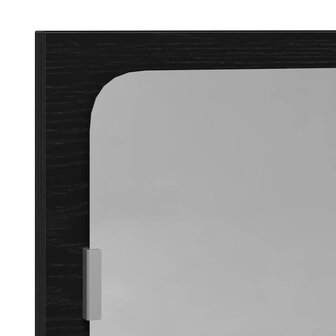 Badkamerspiegel Zwart Eiken 40x10,5x37 cm Bewerkt Hout 8