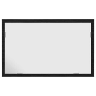 Badkamerspiegel met LED-verlichting 60x8,5x37 cm zwart eiken 6