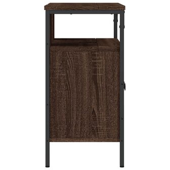 Wastafelkast 60x30x60 cm bewerkt hout bruin eikenkleurig 7