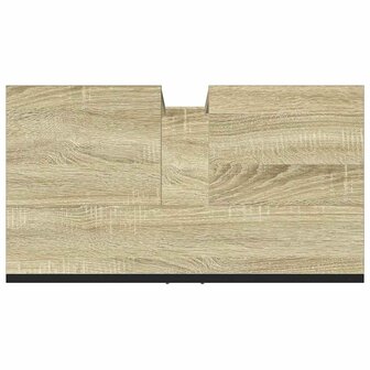 Wastafelkast 60x33x60 cm bewerkt hout sonoma eikenkleurig 9