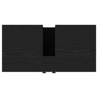 Wastafelkast 60x30x60 cm spaanplaat zwart eikenkleurig 9