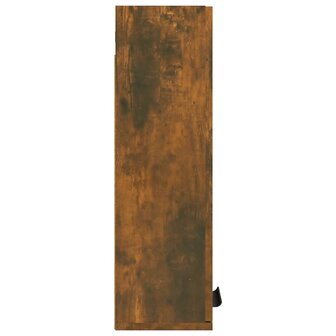Badkamerkast wandgemonteerd 32x20x67 cm gerookt eikenkleurig 7