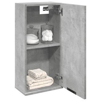 Badkamerkast wandgemonteerd 32x20x67 cm betongrijs 1