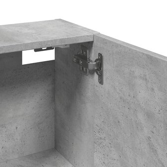 Badkamerkast wandgemonteerd 32x20x67 cm betongrijs 8