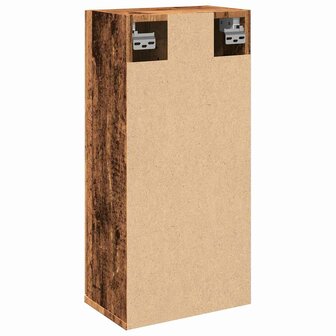 Badkamerkast wandgemonteerd 32x20x67 cm oud houtkleurig 6