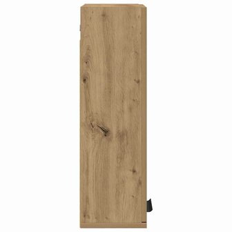 Badkamerkast wandgemonteerd 32x20x67 cm artisanaal eikenkleur 5
