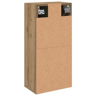 Badkamerkast wandgemonteerd 32x20x67 cm artisanaal eikenkleur 6