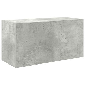 Badkamerwandkast 60x25x30 cm bewerkt hout betongrijs 2