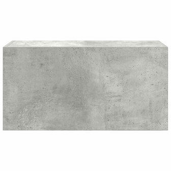 Badkamerwandkast 60x25x30 cm bewerkt hout betongrijs 6