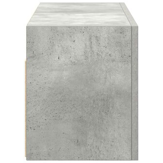 Badkamerwandkast 60x25x30 cm bewerkt hout betongrijs 7