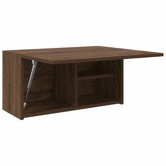 Badkamerwandkast 60x25x30 cm bewerkt hout bruin eikenkleur 5