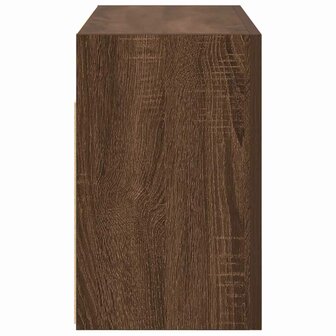 Badkamerwandkast 60x25x40 cm bewerkt hout bruin eikenkleur 7