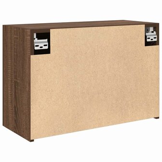 Badkamerwandkast 60x25x40 cm bewerkt hout bruin eikenkleur 8