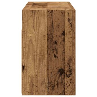 Badkamerwandkast 60x25x40 cm bewerkt hout oud houtkleurig 7