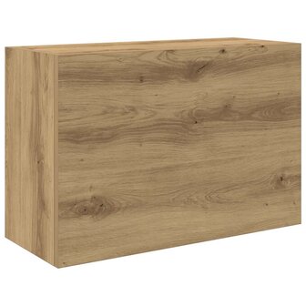 Badkamerwandkast 60x25x40 cm bewerkt hout artisanaal eikenkleur 2