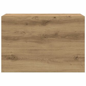 Badkamerwandkast 60x25x40 cm bewerkt hout artisanaal eikenkleur 6