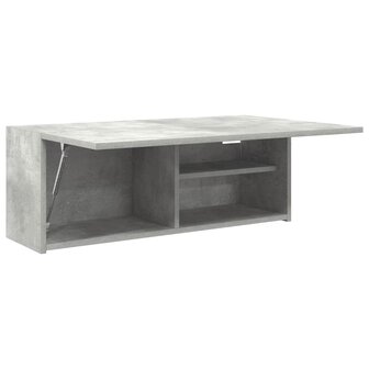 Badkamerwandkast 80x25x30 cm bewerkt hout betongrijs 5