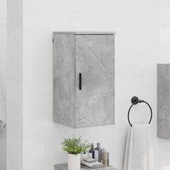 Badkamerkast Betongrijs 30 x 31.5 x 61 cm Bewerkt hout 4