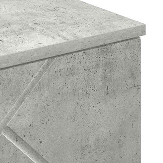 Badkamerkast Betongrijs 30 x 31.5 x 61 cm Bewerkt hout 9
