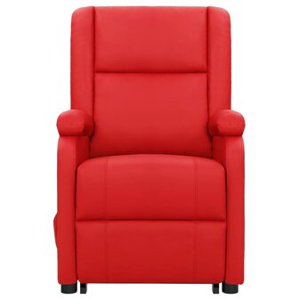 Sta-op-stoel kunstleer rood 3