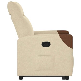 Sta-op-stoel verstelbaar stof cr&egrave;mekleurig 6