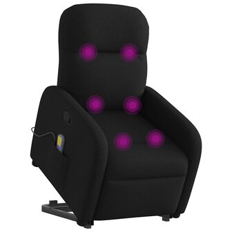 Sta-op-massagestoel verstelbaar stof zwart 3