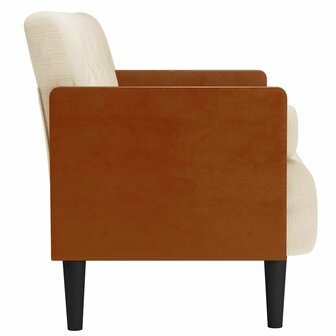 Tweezitsbank met kussen 110 cm linnen 4