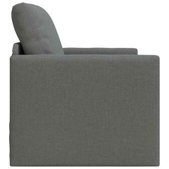 Vloerslaapbank met kussen Donkergrijs 74 x 77 x 81 cm Stof 6