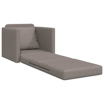 Vloerslaapbank met kussen Taupe 74 x 77 x 81 cm Stof 4