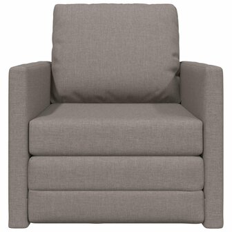 Vloerslaapbank met kussen Taupe 74 x 77 x 81 cm Stof 5